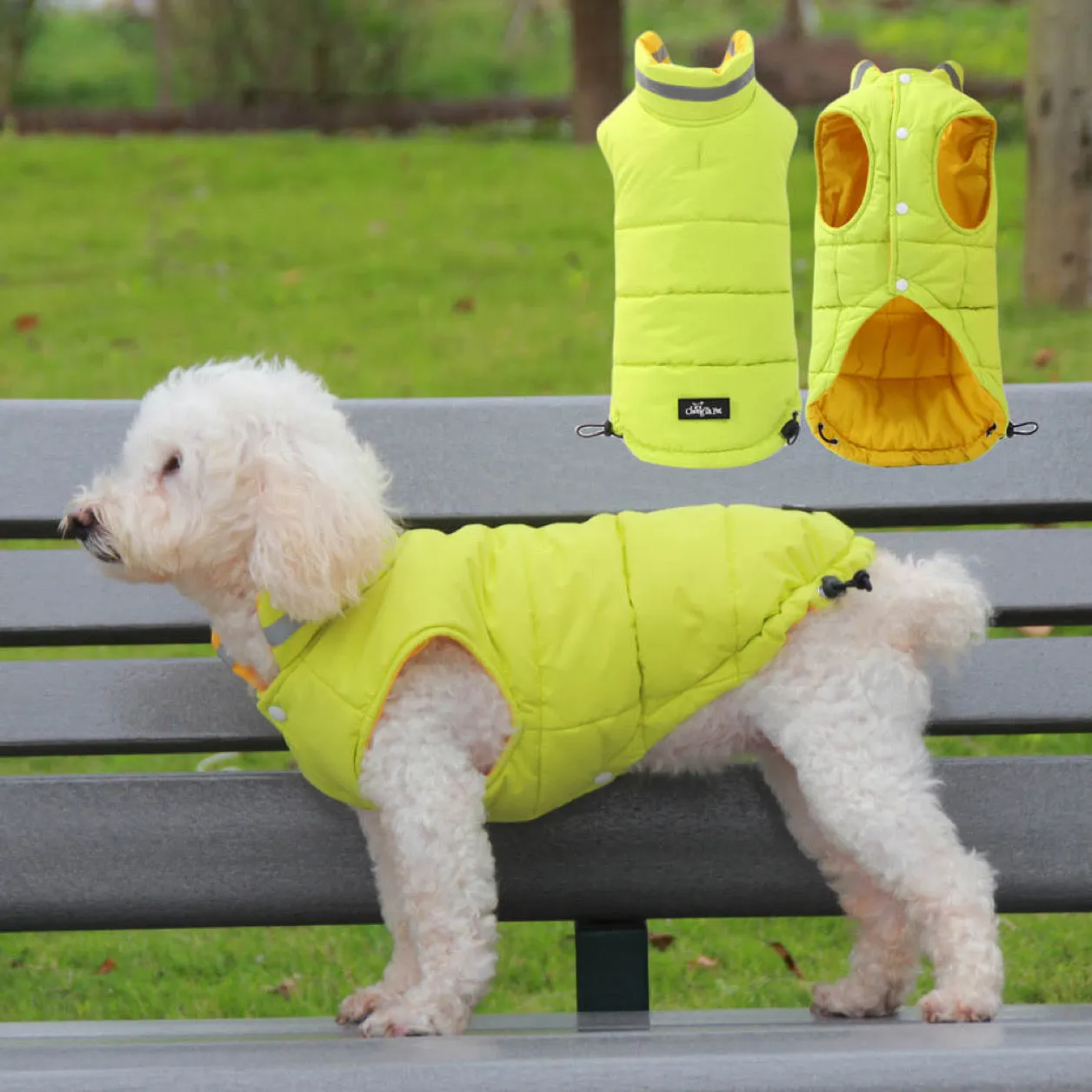 Reversible Dog Puffer Jacket