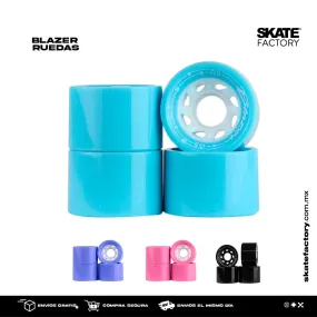 RUEDAS PARA PATINES QUADS BLAZER COLOR NEGRO,ROSA,AZUL