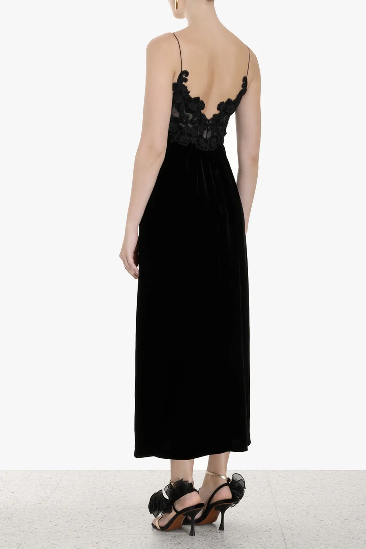 Sensory Velvet Slip Dress