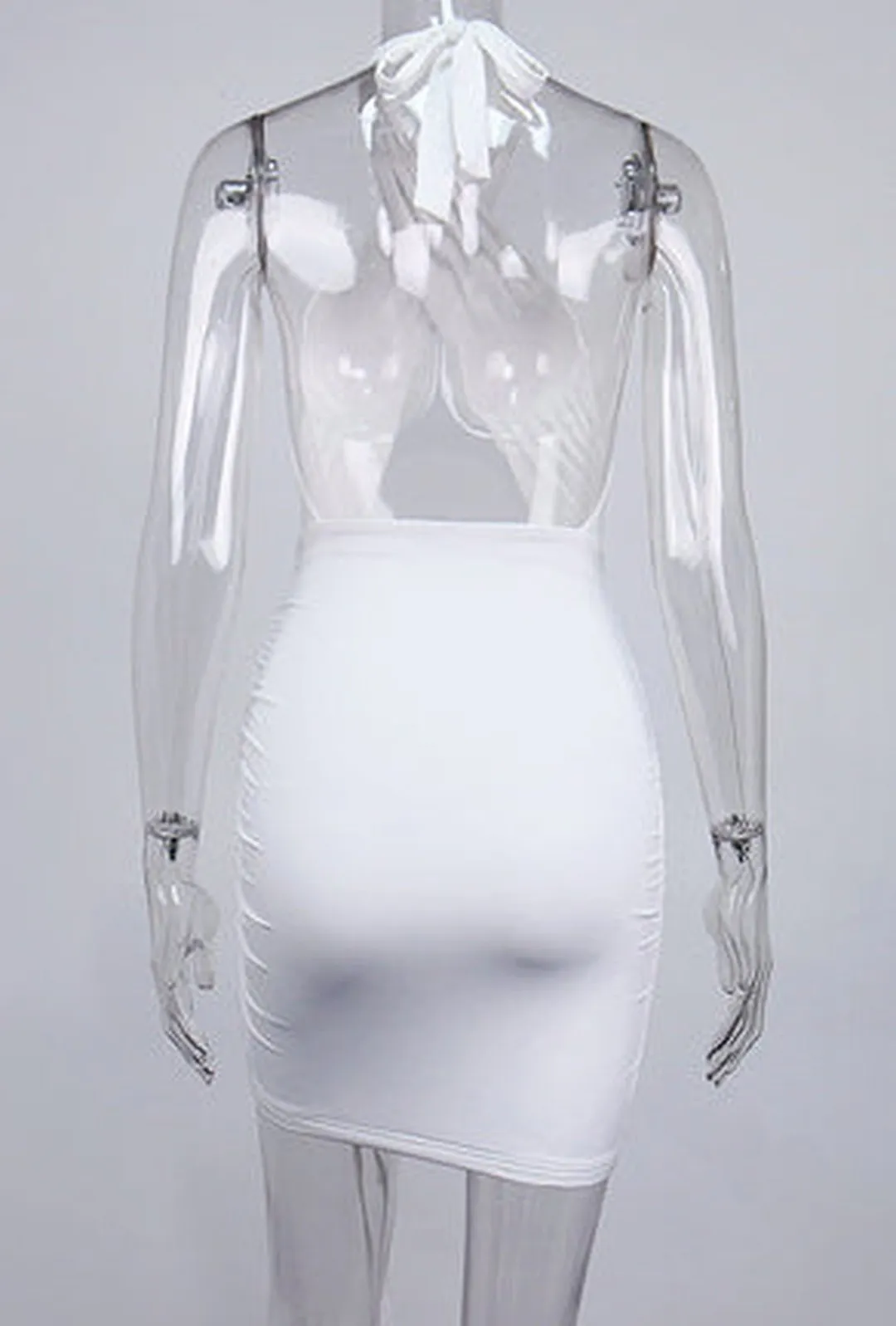 SHELIA - RUCHED CRISS CROSS DRESS