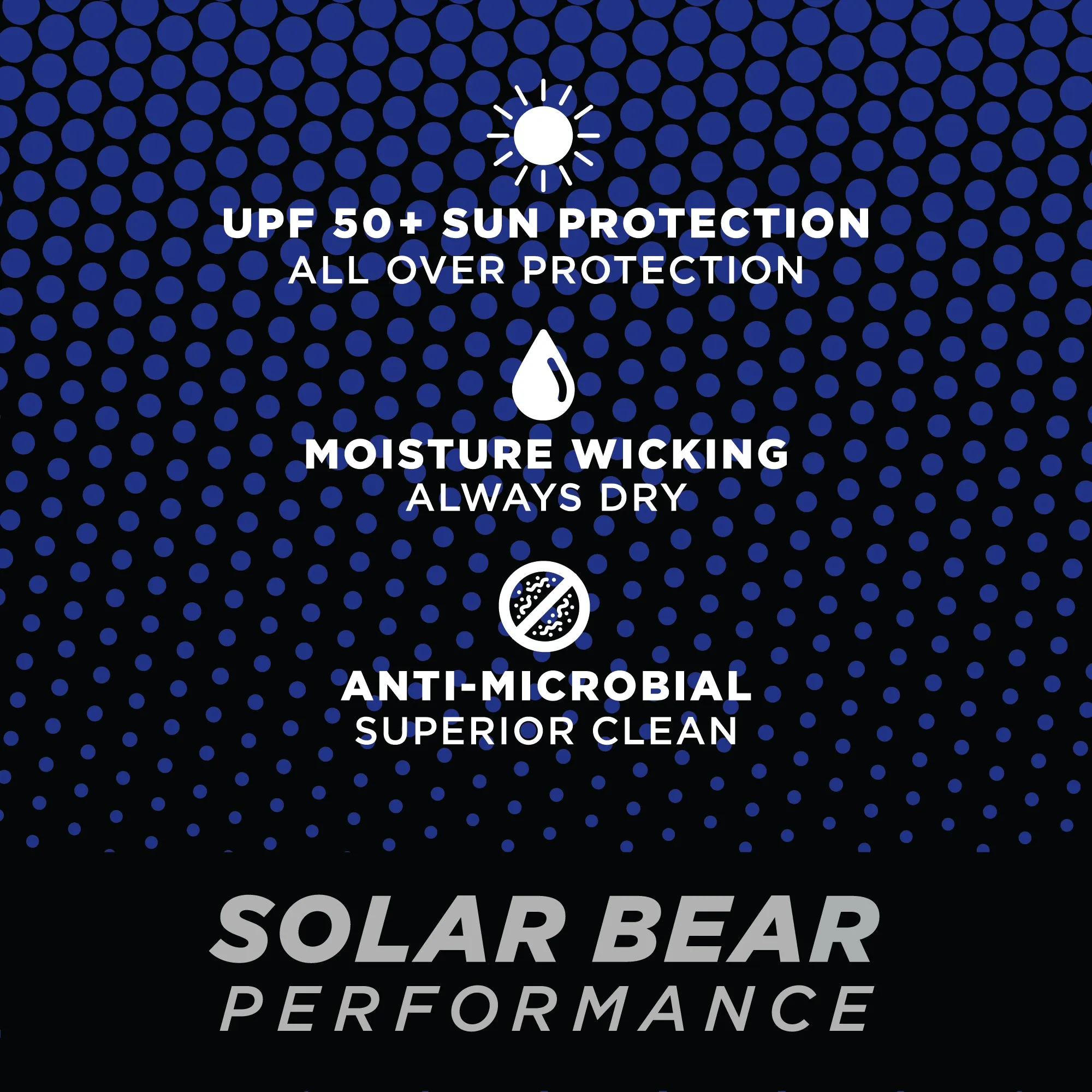 Solar Bear Aqua Blue Performance Hoodie