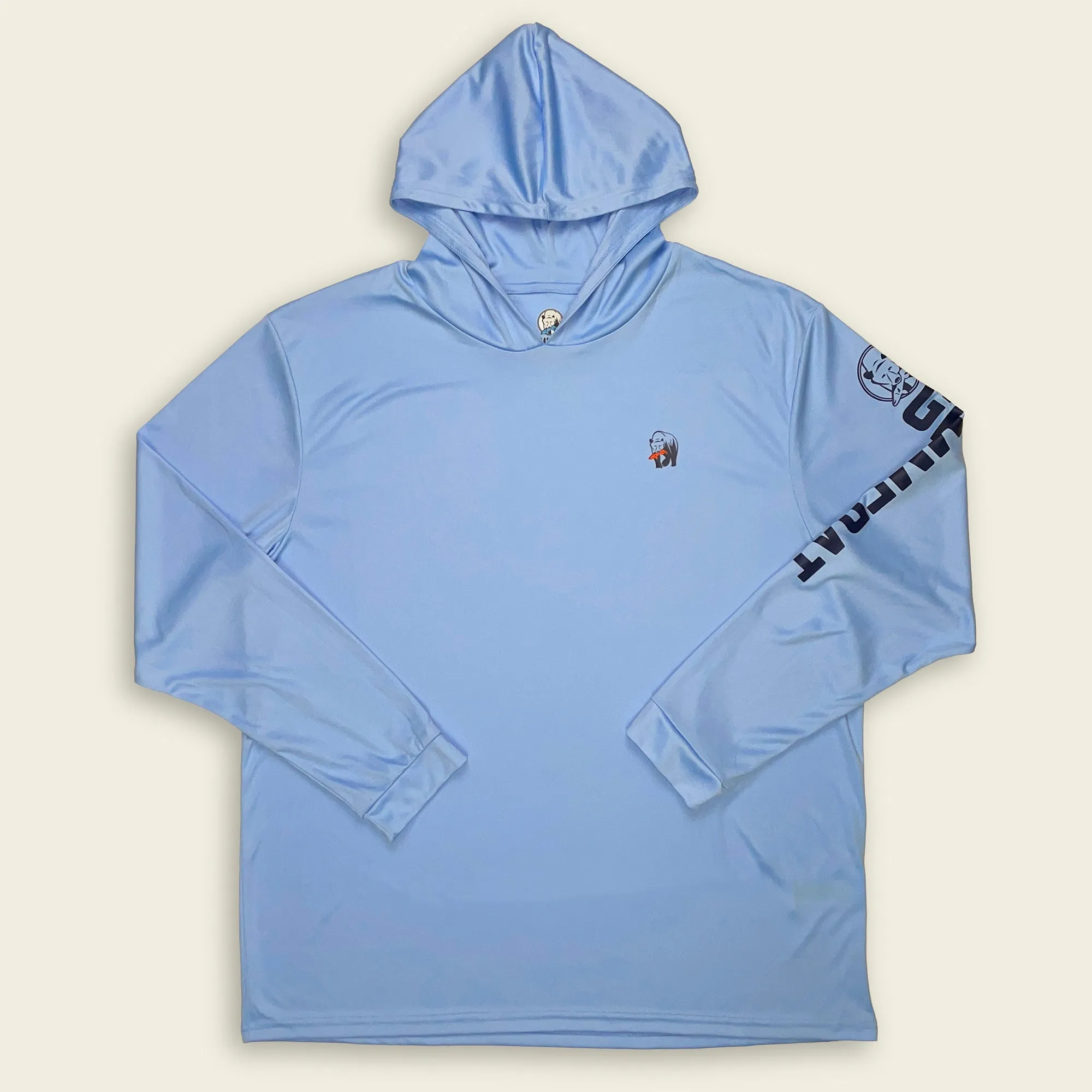 Solar Bear Blue Mist Performance Hoodie