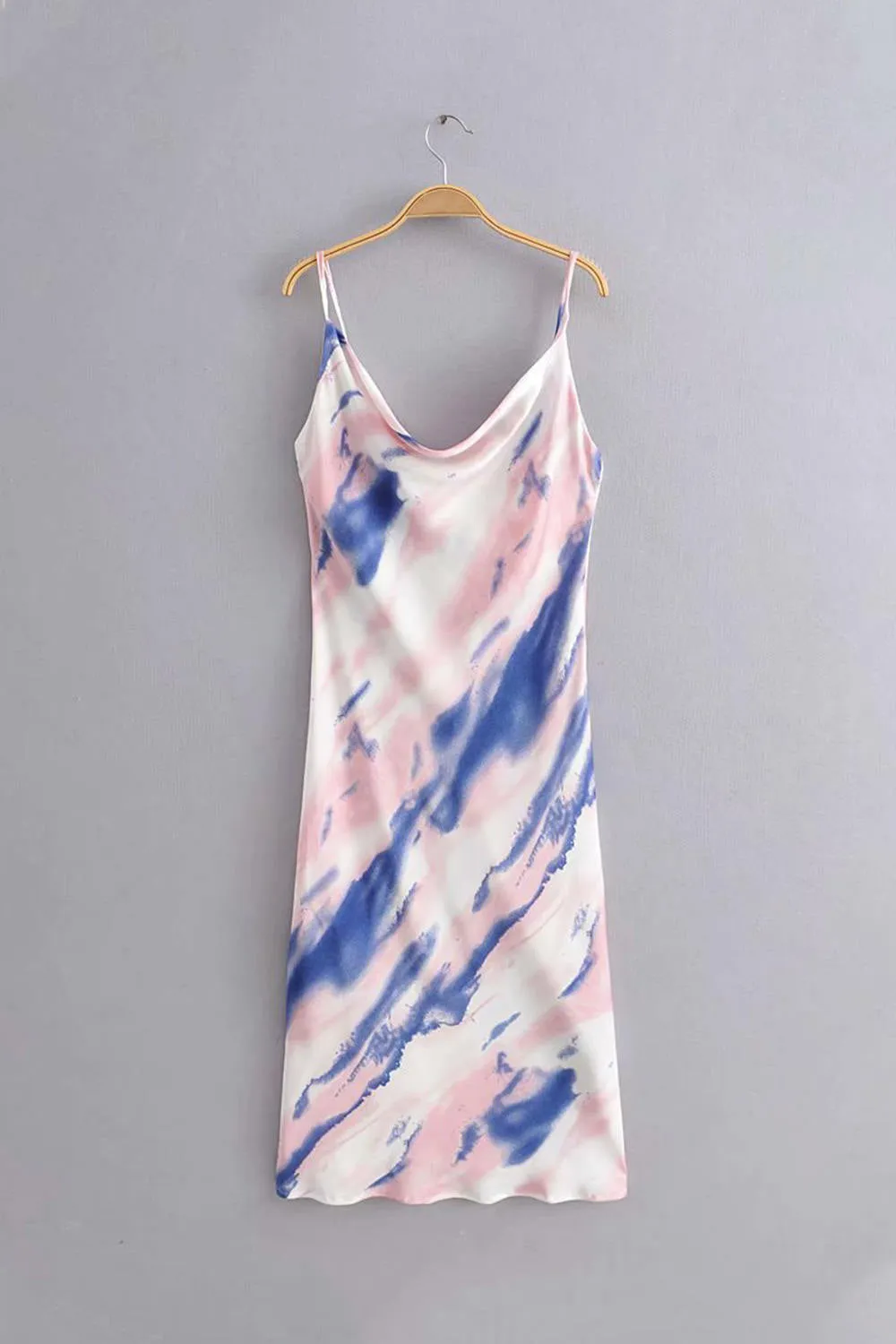 Summer Tie Dye Slip Mini Dress