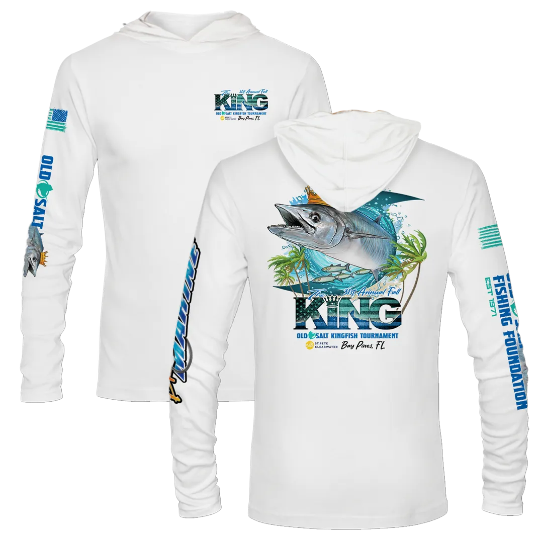 The KING - Fall 2024 - Long Sleeve - Tournament Hoodie - White
