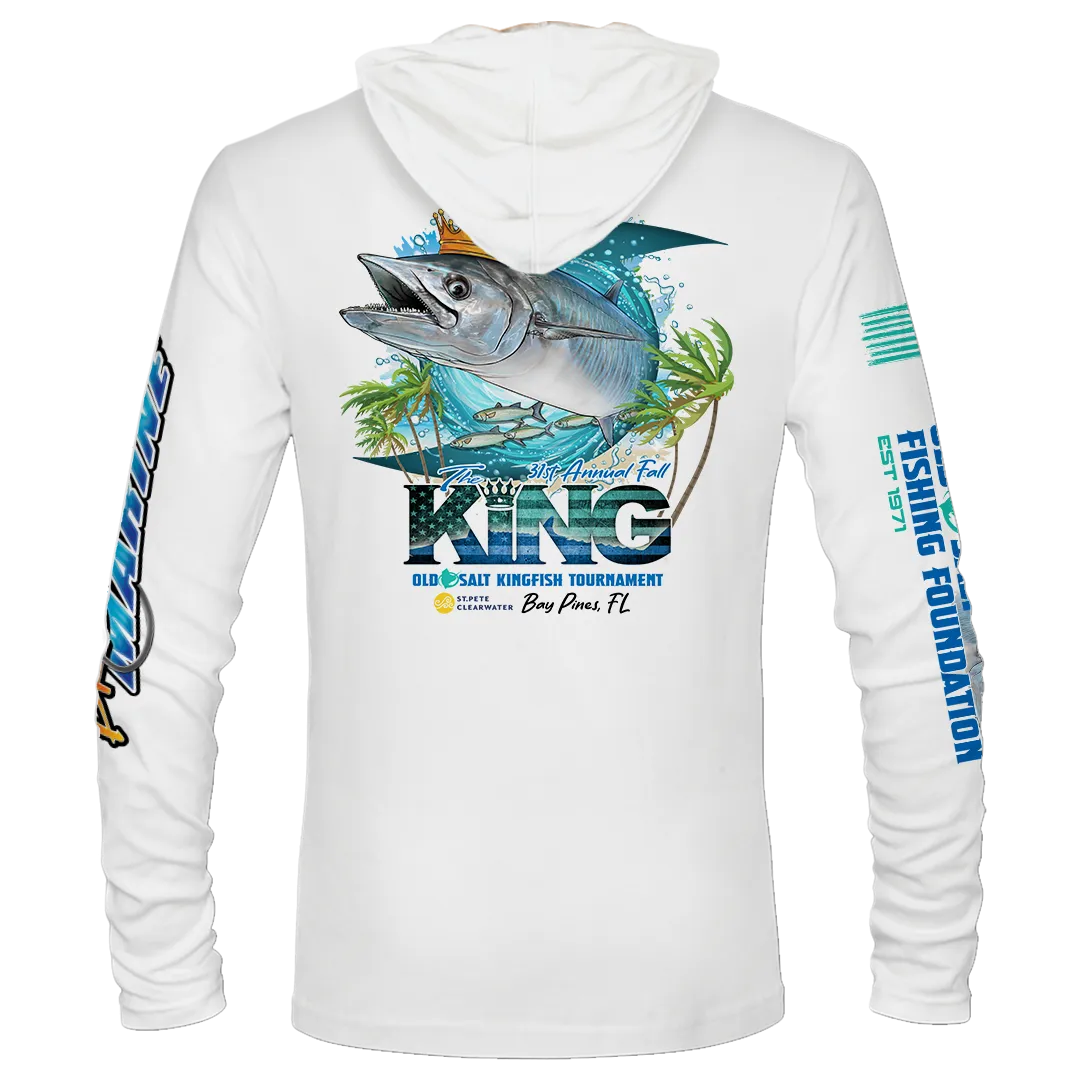 The KING - Fall 2024 - Long Sleeve - Tournament Hoodie - White