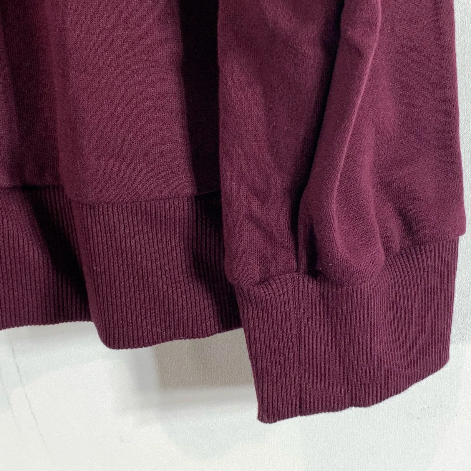 UNDER ARMOUR Men's Avy Burgundy UA Rival Fleece Loose-Fit Pullover Hoodie SZ L