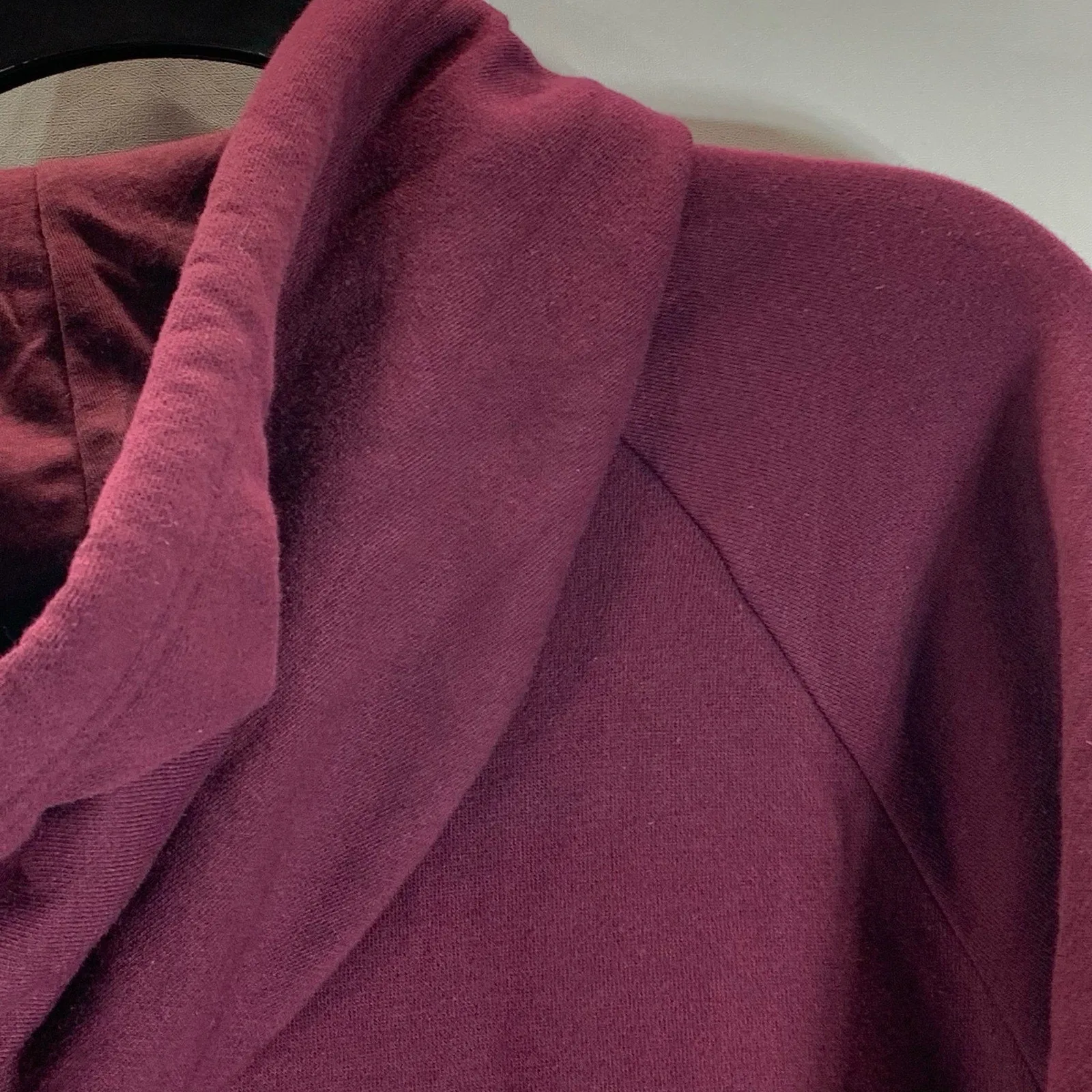 UNDER ARMOUR Men's Avy Burgundy UA Rival Fleece Loose-Fit Pullover Hoodie SZ L