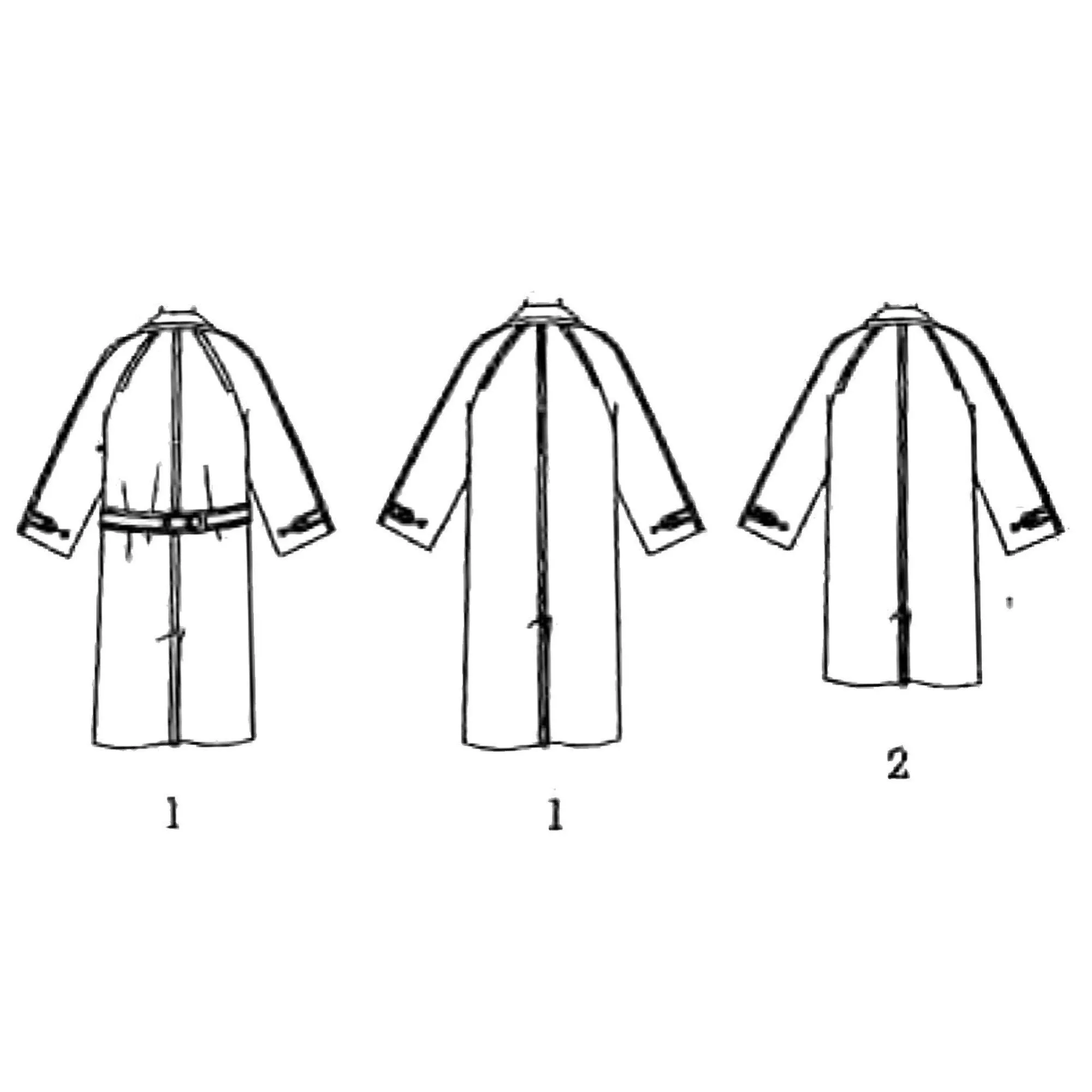 Vintage 1960s Sewing Pattern, Men's Mod Coat Overcoat - Multi-sizes