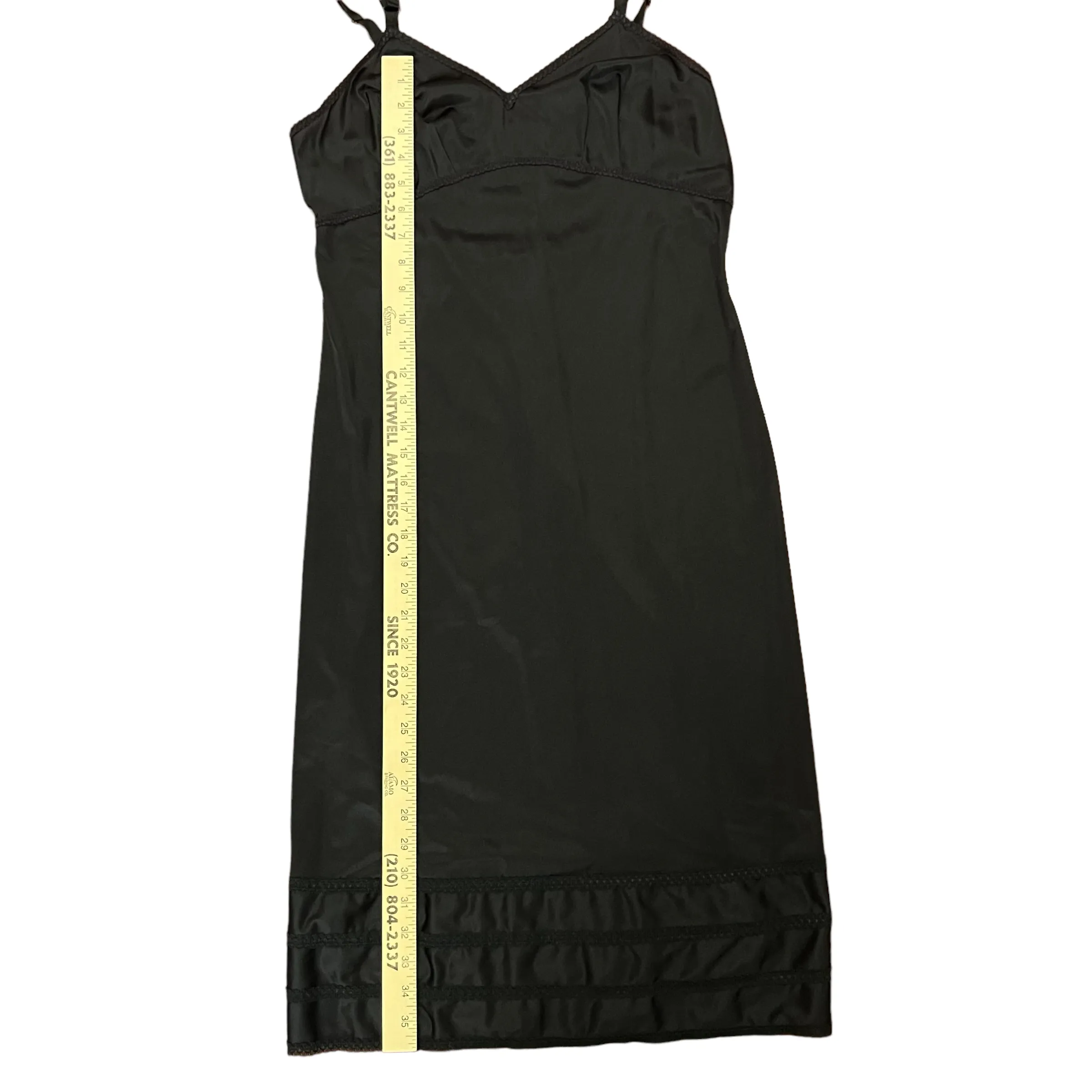 Vintage Black Full Dress Slip 38 Tall