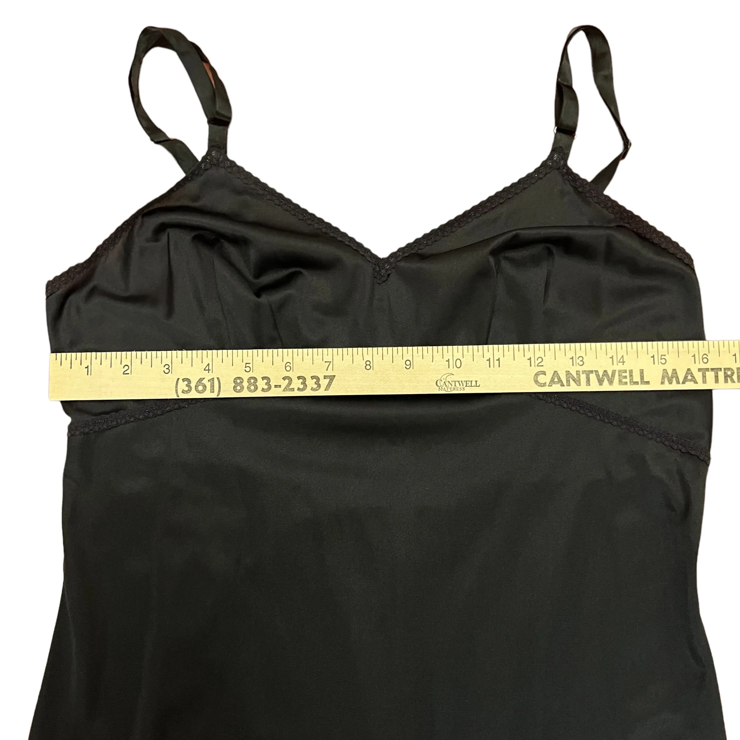 Vintage Black Full Dress Slip 38 Tall