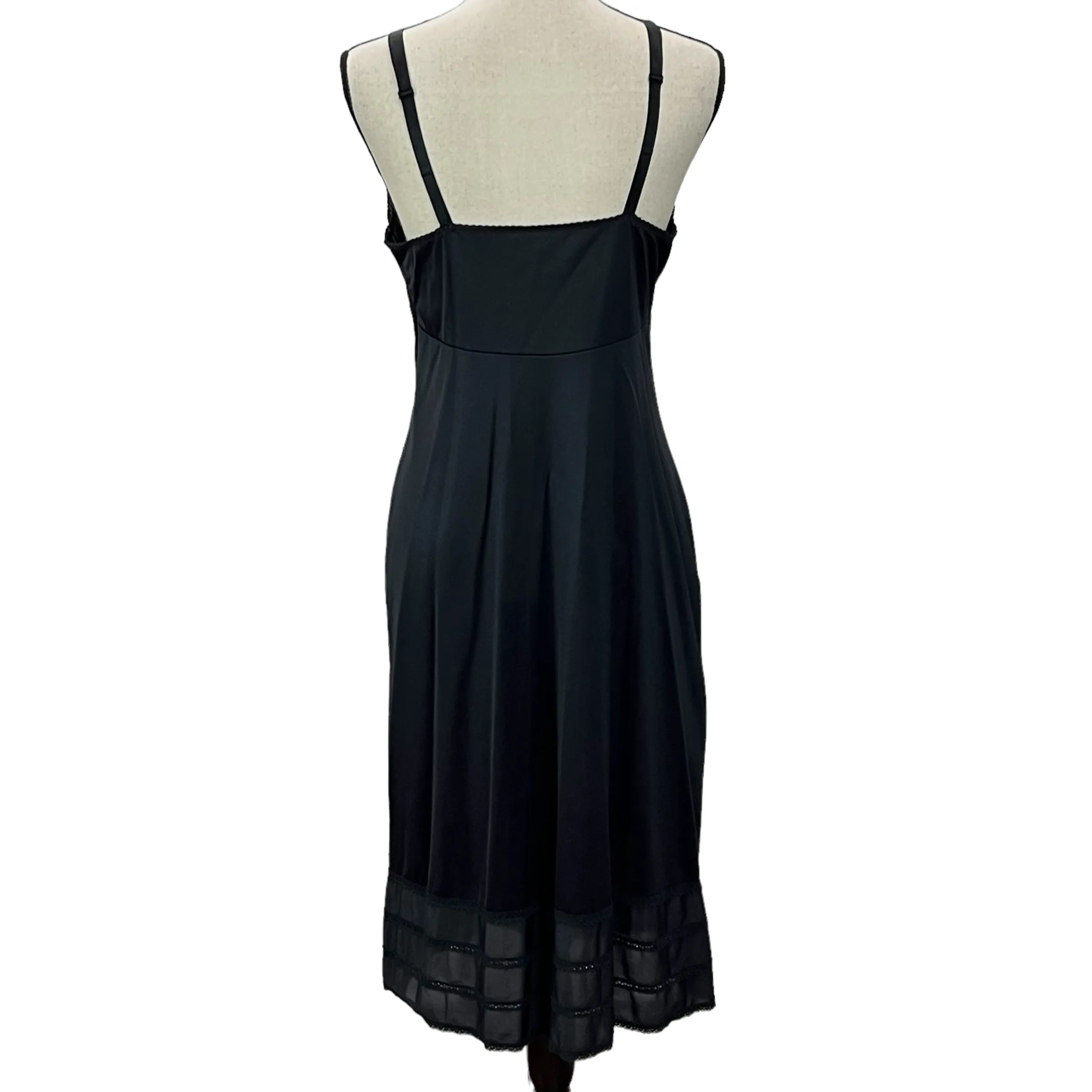 Vintage Black Full Dress Slip 38 Tall
