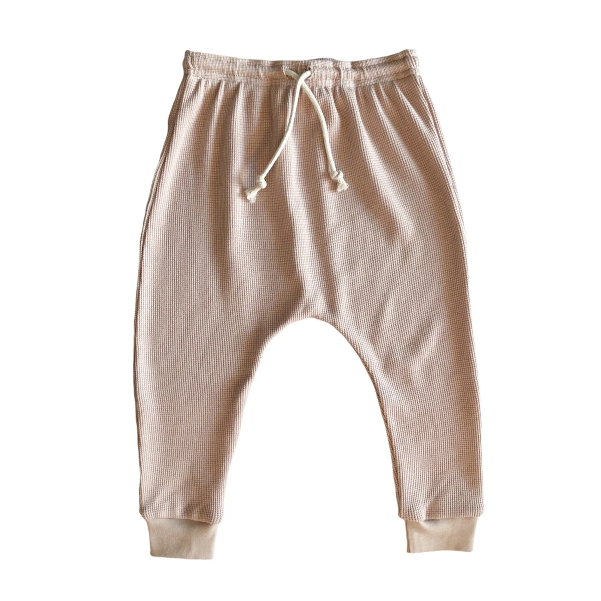 Waffle Harem Pant - Dusty Rose