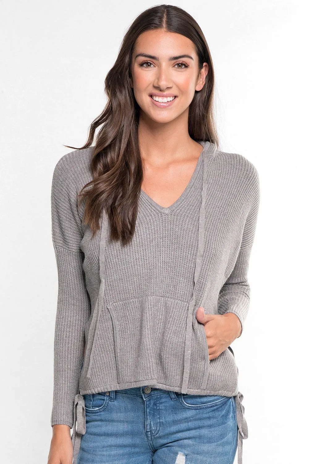 Waffle Knit Hoodie