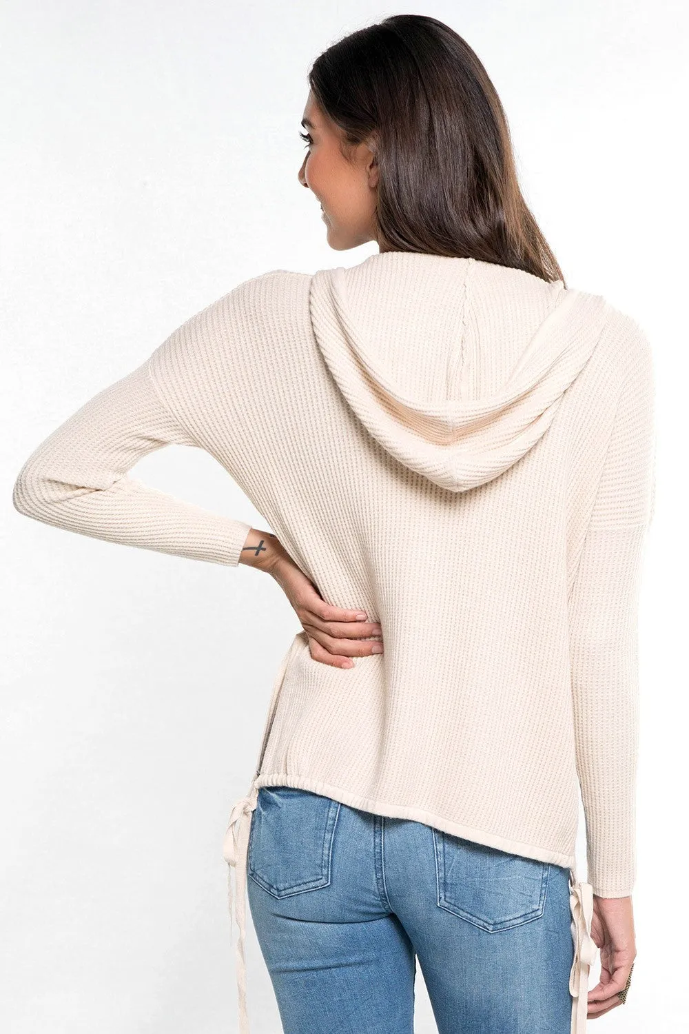 Waffle Knit Hoodie