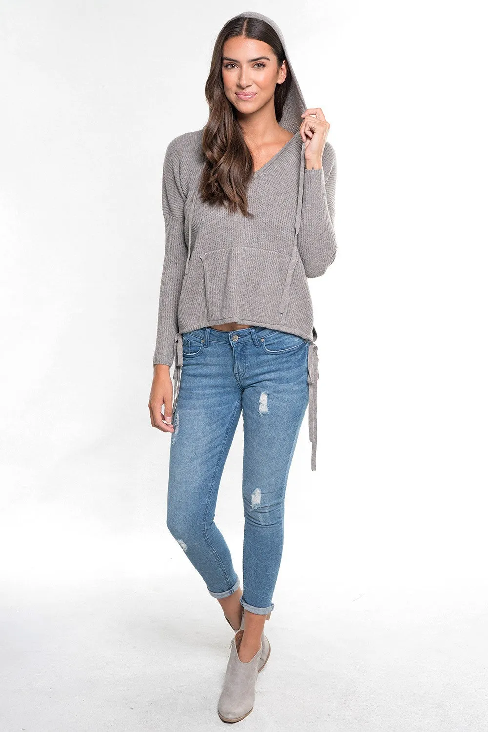 Waffle Knit Hoodie