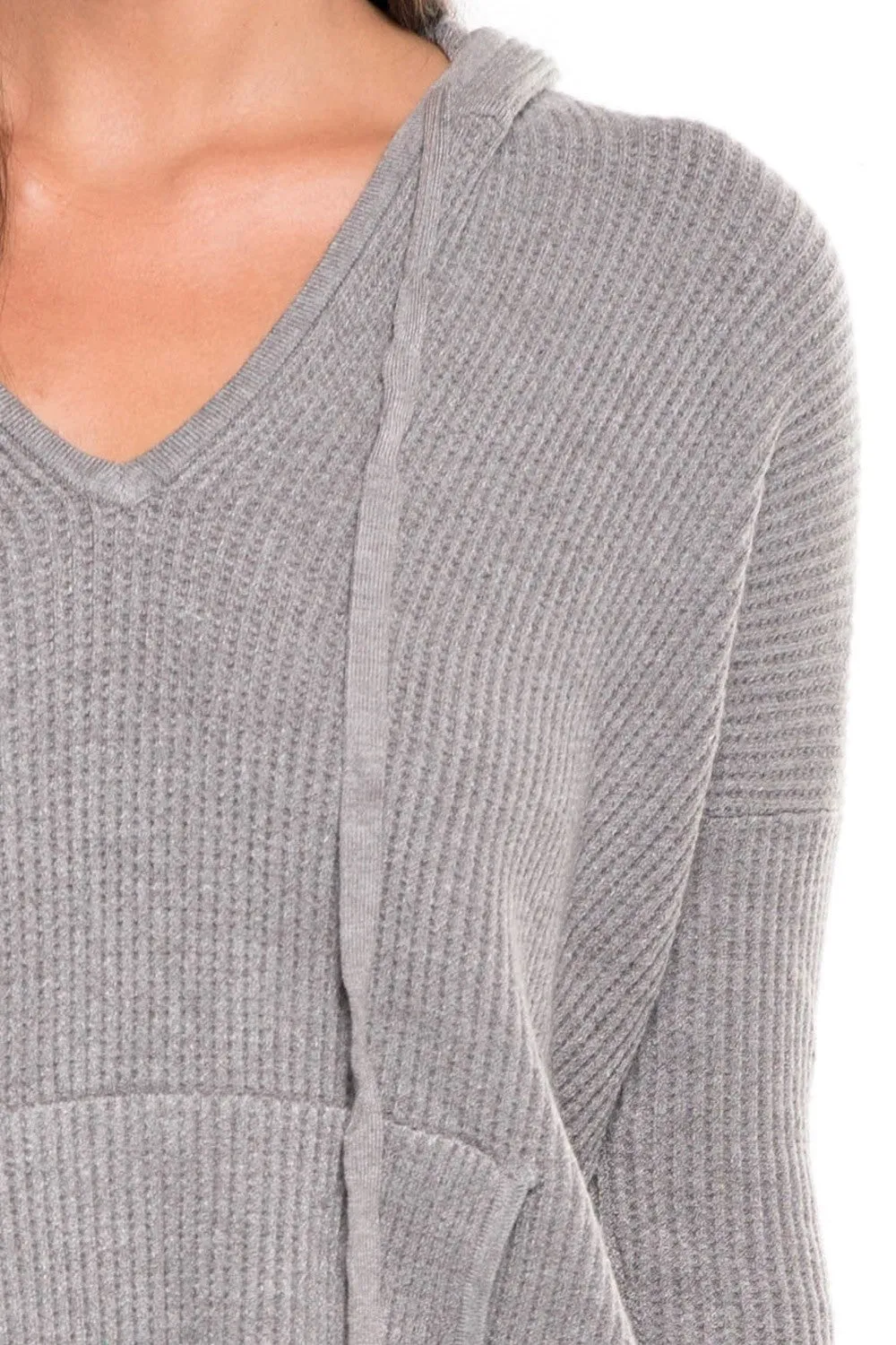 Waffle Knit Hoodie