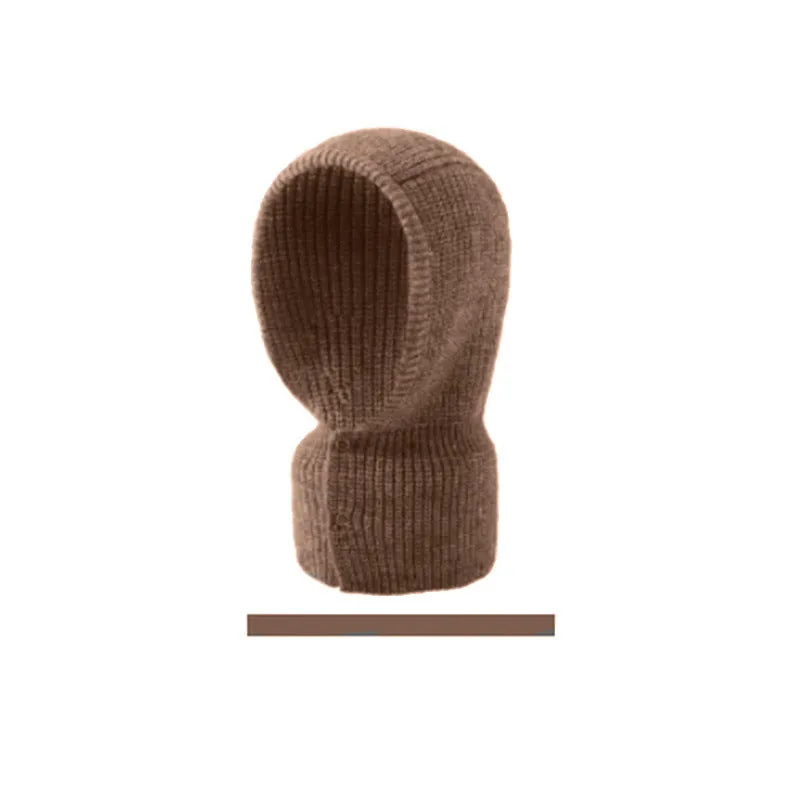 Warm Winter Knit Beanie Hats South Korea Dongdaemun Personalized Warm Keeping Women's Trendy Cold Scarf Pullover Unisex