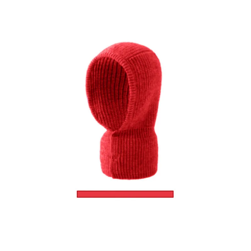 Warm Winter Knit Beanie Hats South Korea Dongdaemun Personalized Warm Keeping Women's Trendy Cold Scarf Pullover Unisex