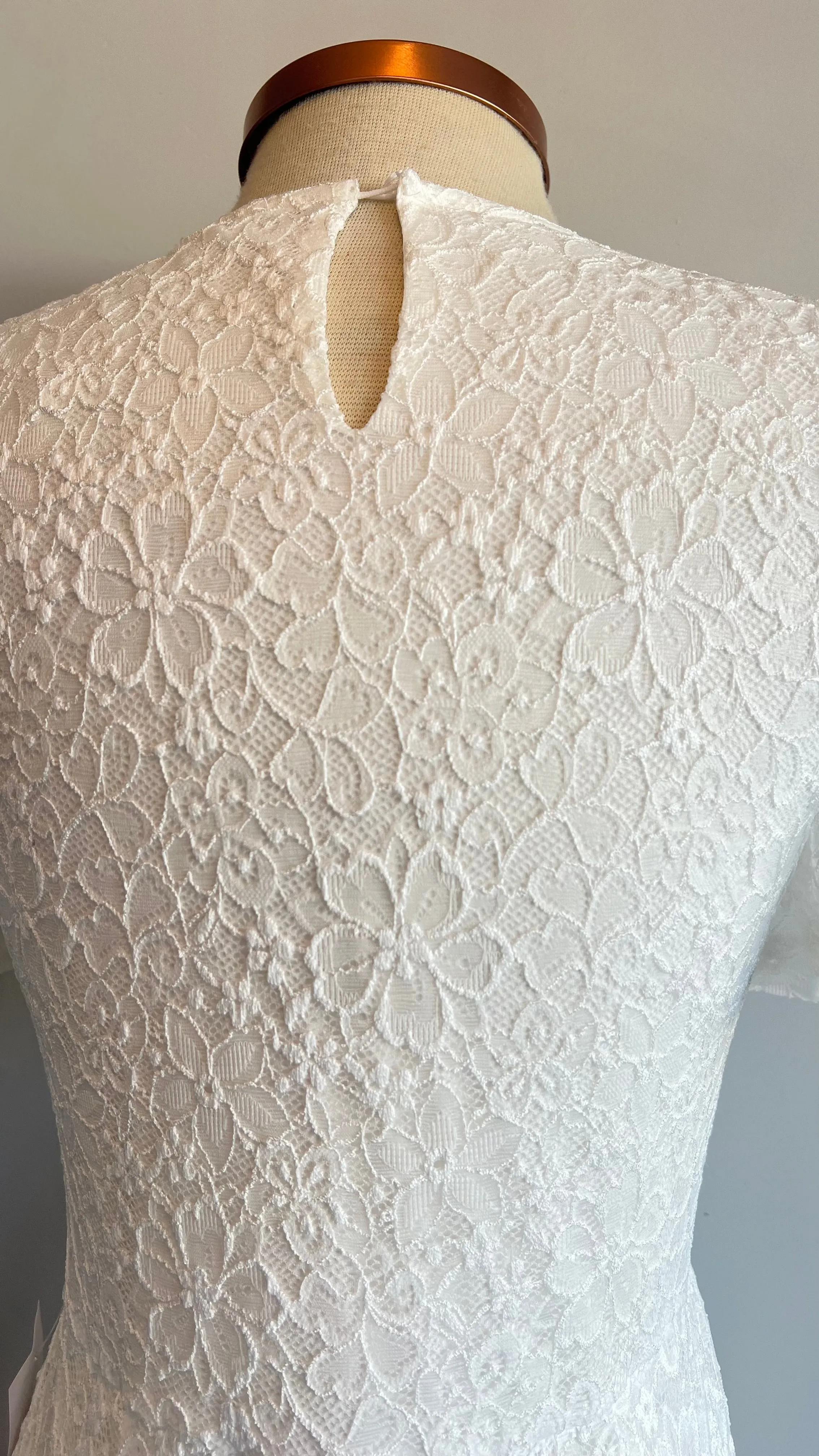 White Lovely Lace Midi