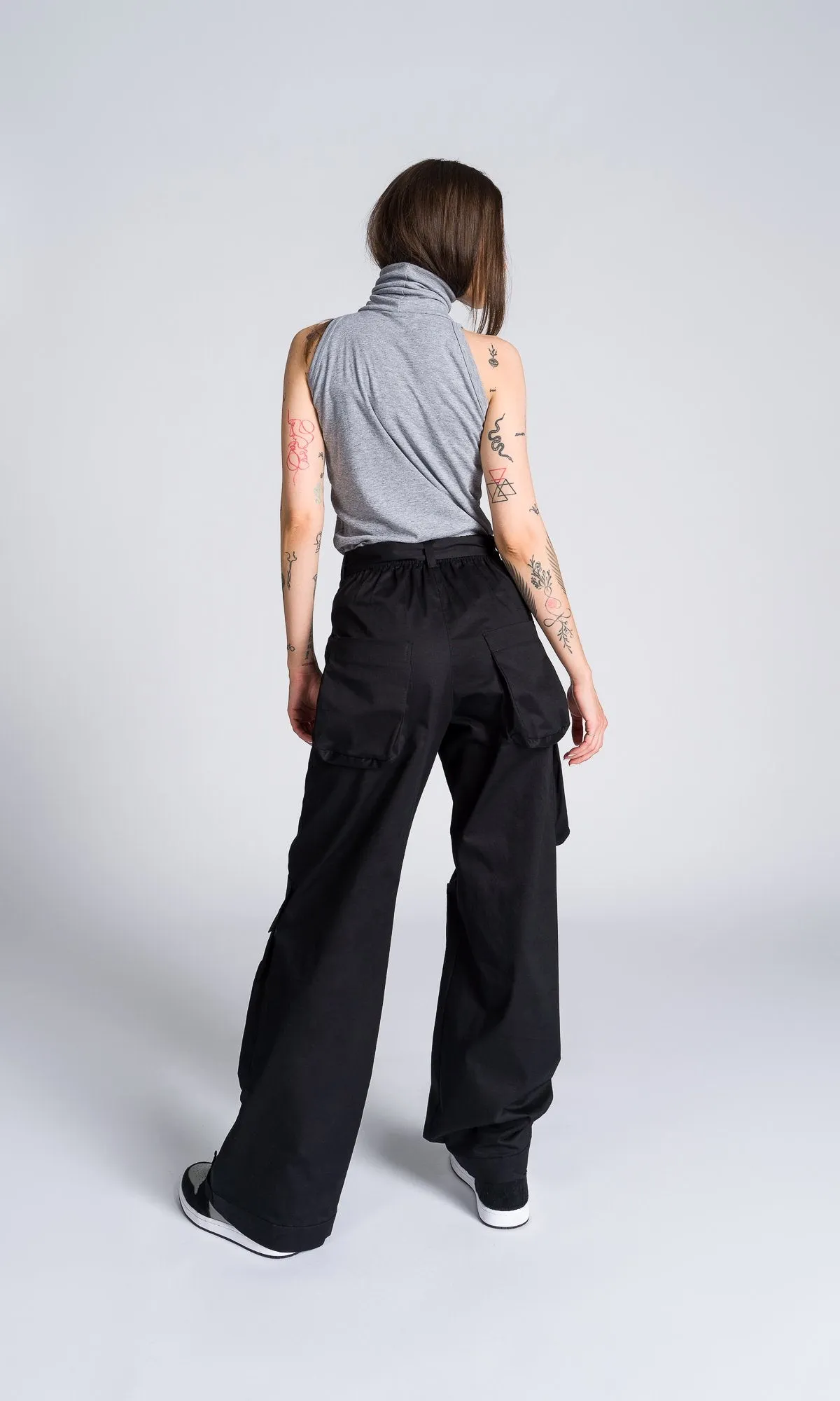 Wide Leg Cargo Pants
