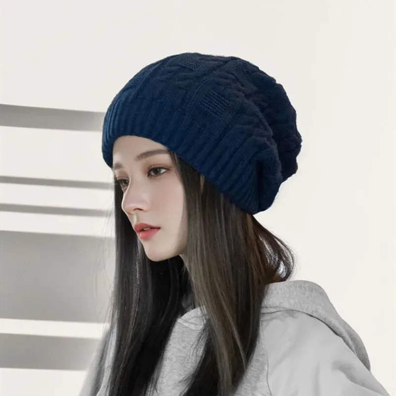 Winter Beanie Hats for Women Unisex Knit Cap Fashion Keep Warm Thread Knitted Beanie Bonnet