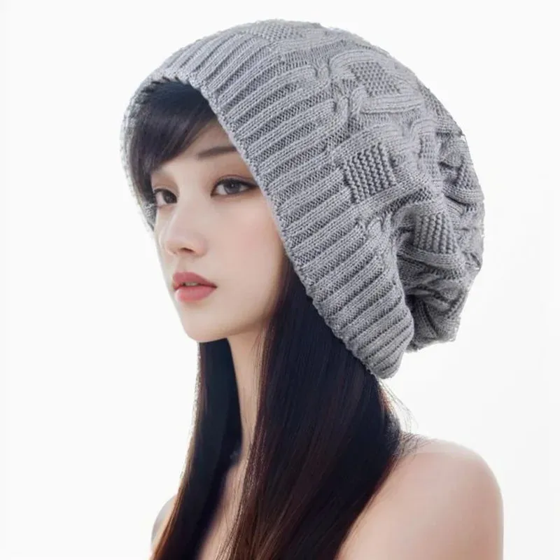 Winter Beanie Hats for Women Unisex Knit Cap Fashion Keep Warm Thread Knitted Beanie Bonnet