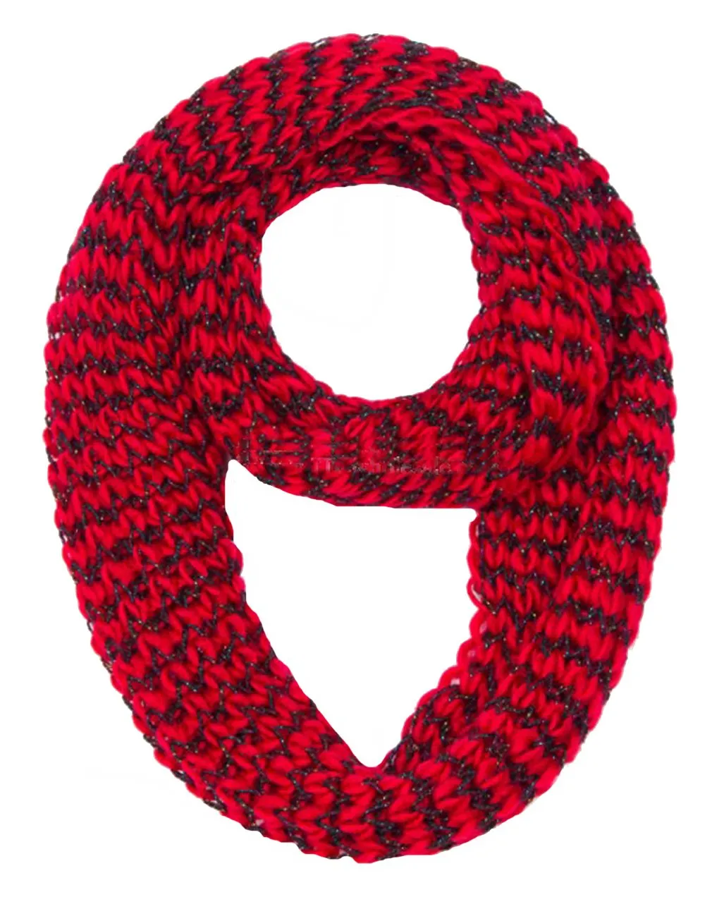 Winter Warm Sequin Multicolor Chunky Knit Infinity Loop Cowl Scarves