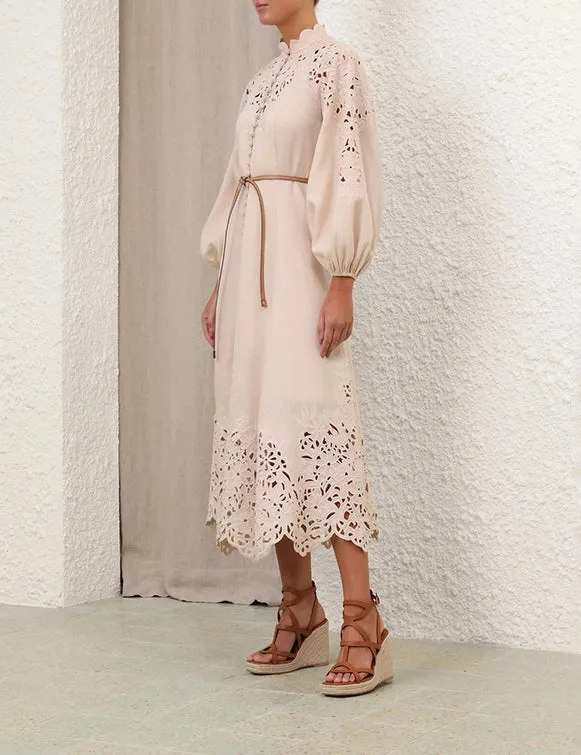 Wylie Embroidered Billow Dress